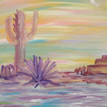“Blooming Cactus” – Acrylic on Canvas (SOLD) thumbnail