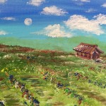 “Plum Wine (매실)” – Acrylic on Canvas [SOLD] thumbnail