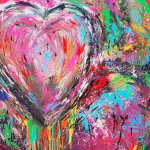 “With Heart” – Acrylic on Canvas thumbnail