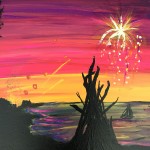 “Fourth of July” – Glow in the Dark [SOLD] thumbnail