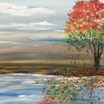 “Colorful Tree in a Barren Landscape” [SOLD] thumbnail