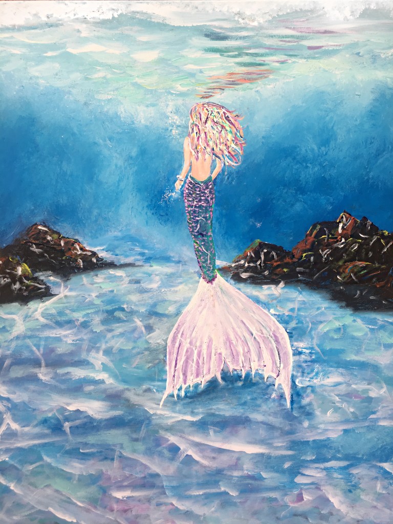 Sea Nymph Acrylic on Canvas