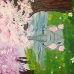 “Little May Elephant” – Acrylic on Canvas [SOLD] thumbnail