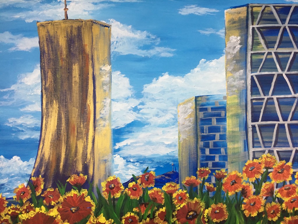 “63 Building” – Acrylic on Canvas May 2017