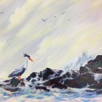 “Blue Heron” – Acrylic on Canvas thumbnail