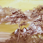 “Burnt Sienna Clouds” Acrylic on Canvas thumbnail