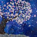 “Sakura Moon [SOLD]” – Mixed Media on Canvas thumbnail