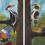 “Ganymede Bird Friends” Acrylic on Canvas thumbnail