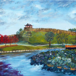 “Korea’s Waterlilies” Acrylic on Canvas thumbnail