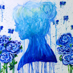 “Lady of Blue” Acrylic on Canvas November 2018 thumbnail