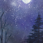 “Misty Night” Acrylic on Canvas thumbnail