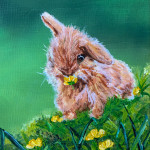 “Buttercup Bunny” – Acrylic on Canvas thumbnail