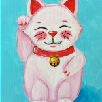“Lucky Cat” – Acrylic on Canvas thumbnail