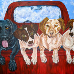 Americana – Pickup Truck full of Hunting Dogs thumbnail